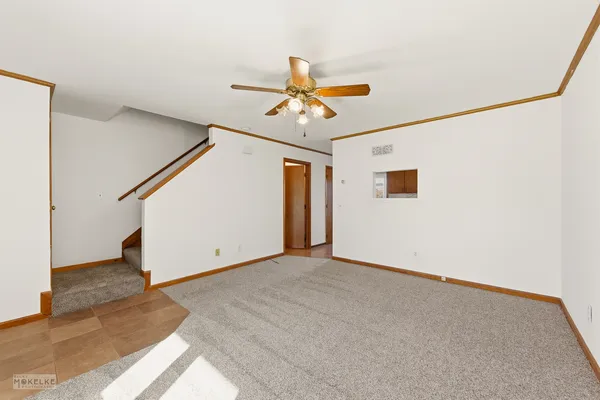a view of an empty room