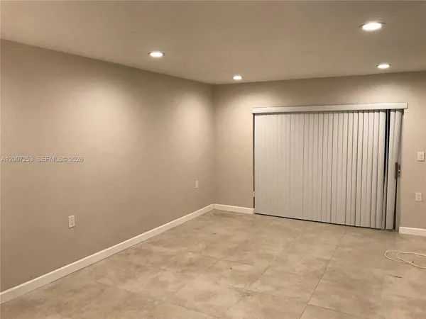 a view of an empty room