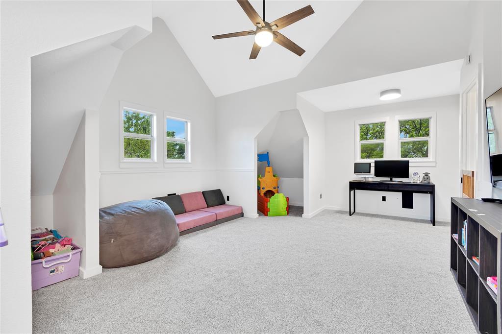 11061 Foutch Road Pilot Point, TX 76258 - Photo 11 of 37 Private third-floor retreat serves as a 5th bedroom or flexible bonus space—ideal for a home office, media room, teen hangout, or hobby area.