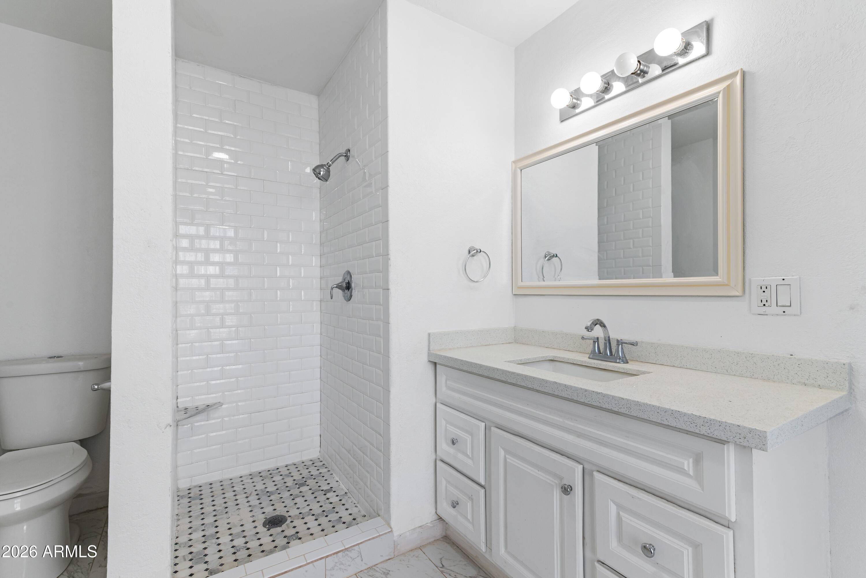 860 West McLellan Road Mesa, AZ 85201 - Photo 9 of 26 a bathroom with a sink a toilet and shower