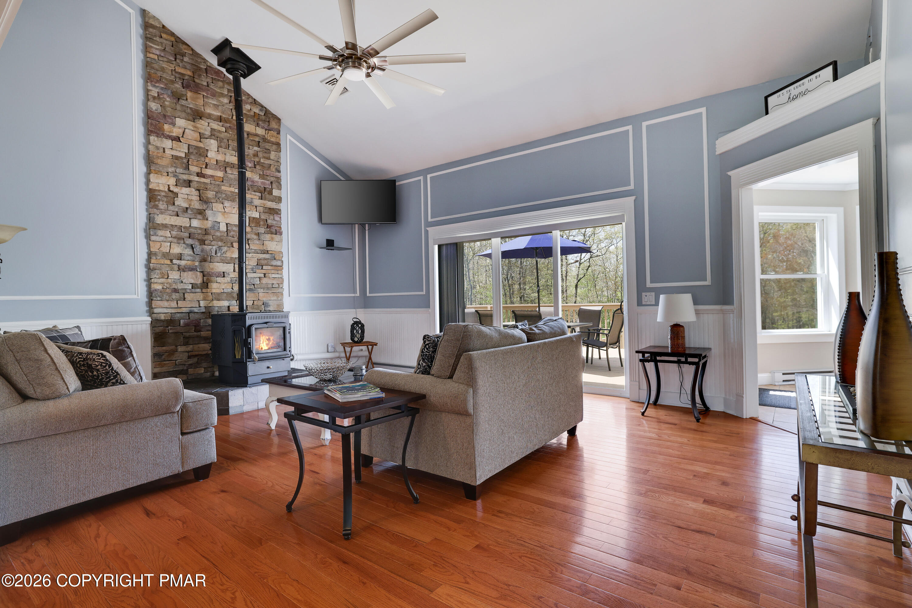 659 Behrens Road Jim Thorpe, PA 18229 - Photo 13 of 57 a living room with furniture and a fireplace