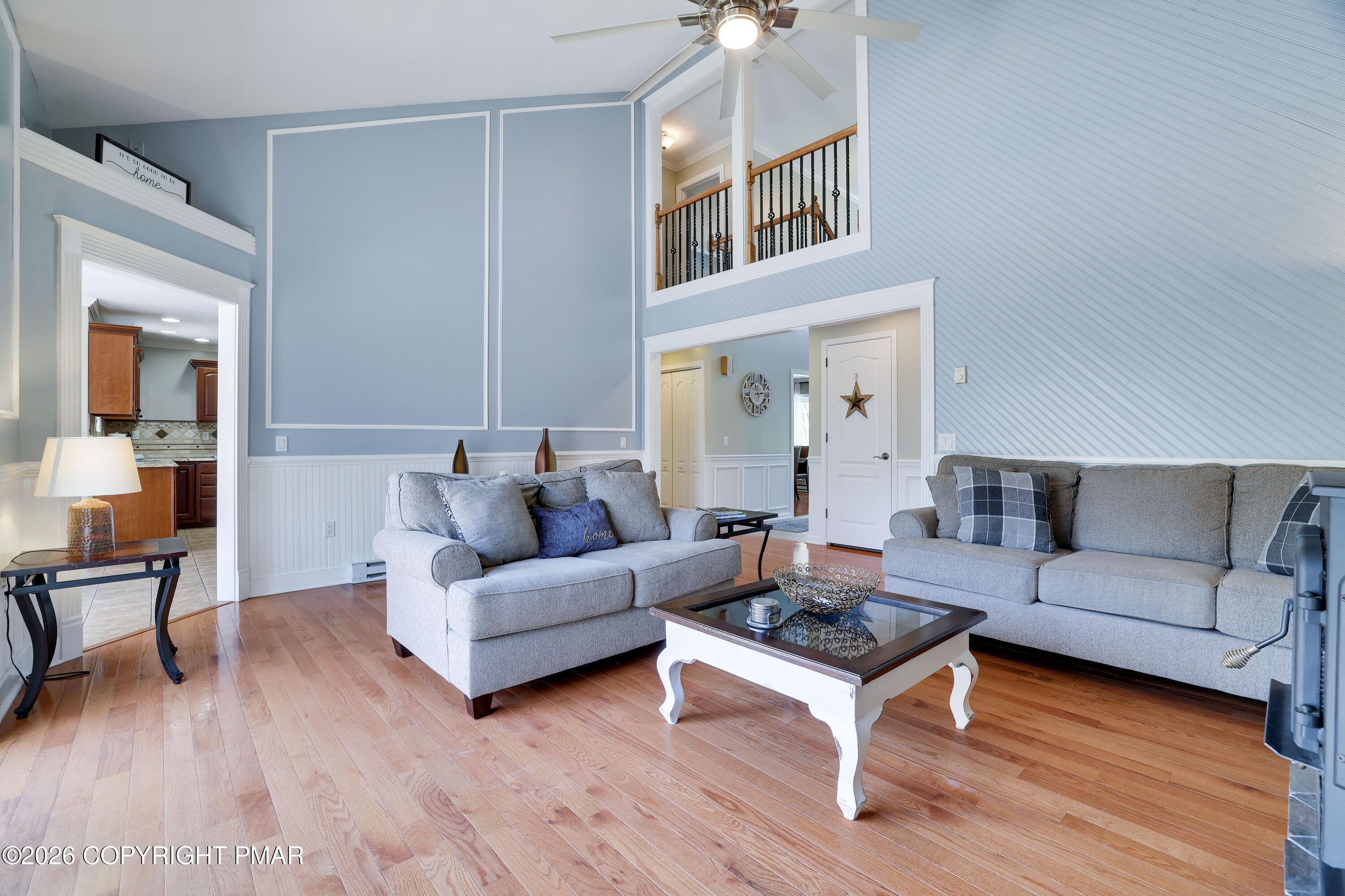 659 Behrens Road Jim Thorpe, PA 18229 - Photo 15 of 57 a living room with furniture and a wooden floor