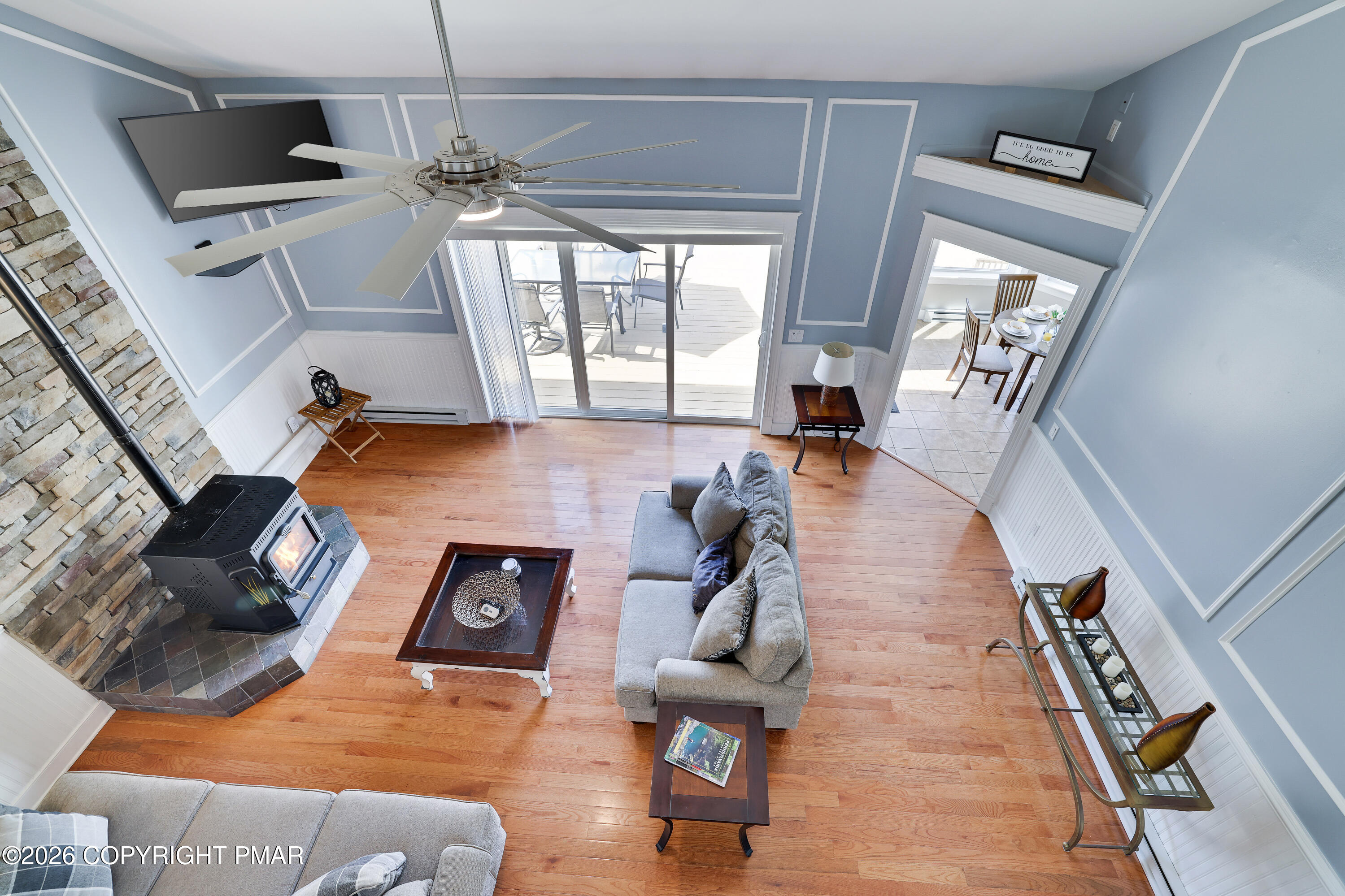 659 Behrens Road Jim Thorpe, PA 18229 - Photo 24 of 57 a living room with furniture and a wooden floor