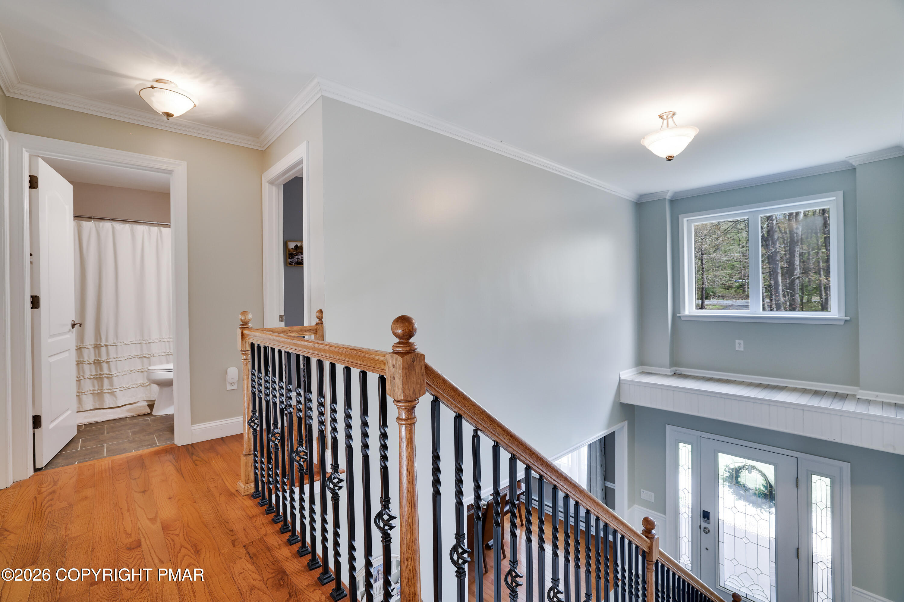 659 Behrens Road Jim Thorpe, PA 18229 - Photo 25 of 57 a view of a hallway with entryway and wooden floor