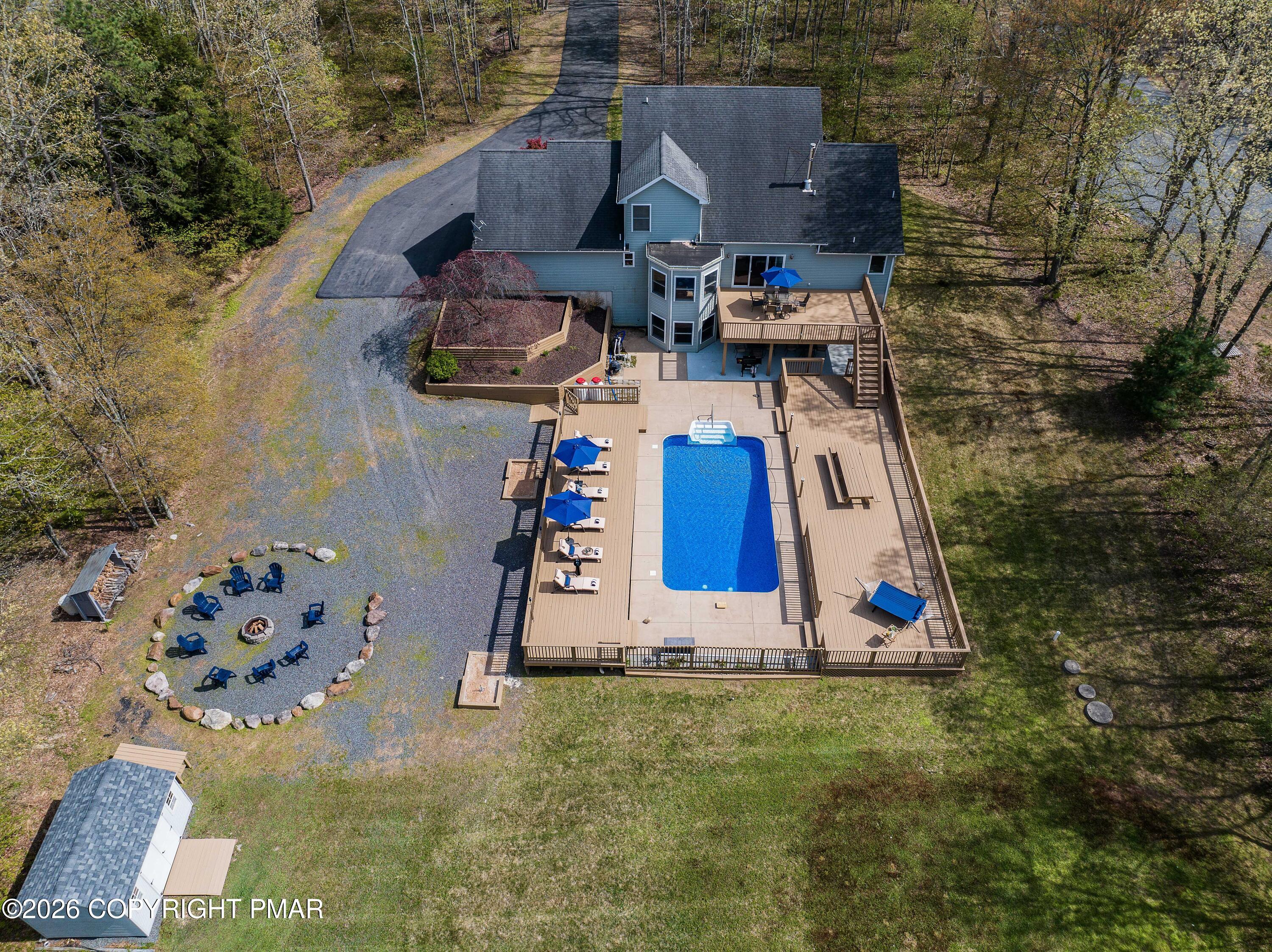 659 Behrens Road Jim Thorpe, PA 18229 - Photo 33 of 57 an aerial view of a house with outdoor space