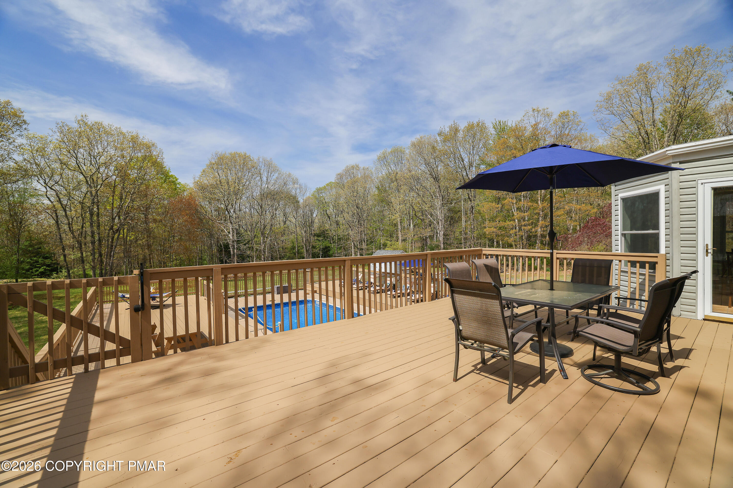 659 Behrens Road Jim Thorpe, PA 18229 - Photo 43 of 57 a view of a chairs and table on the terrace
