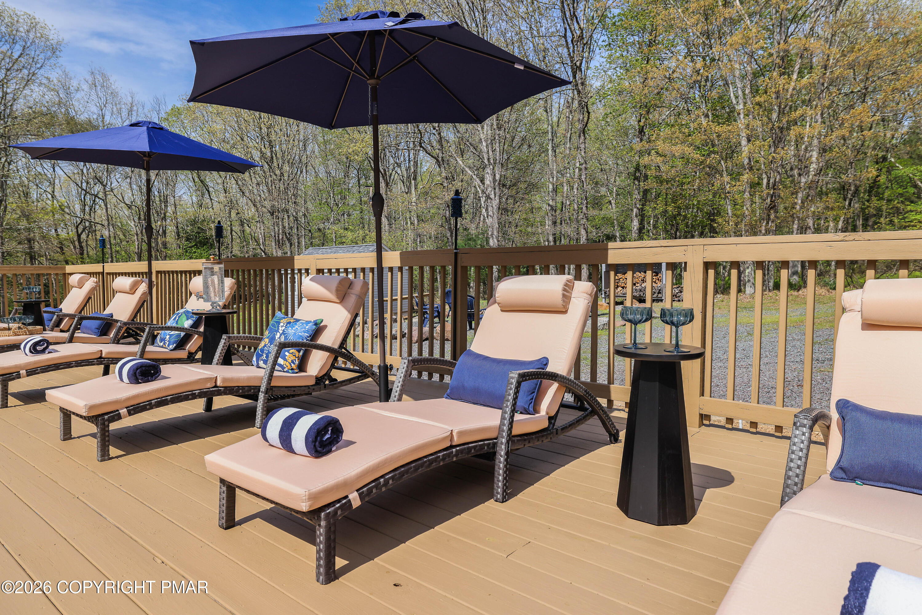 659 Behrens Road Jim Thorpe, PA 18229 - Photo 46 of 57 a view of a roof deck with furniture
