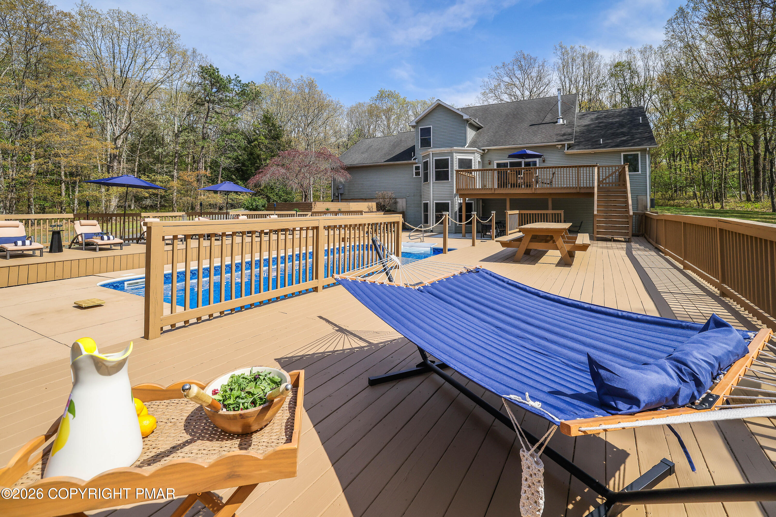 659 Behrens Road Jim Thorpe, PA 18229 - Photo 48 of 57 a view of a roof deck with couches