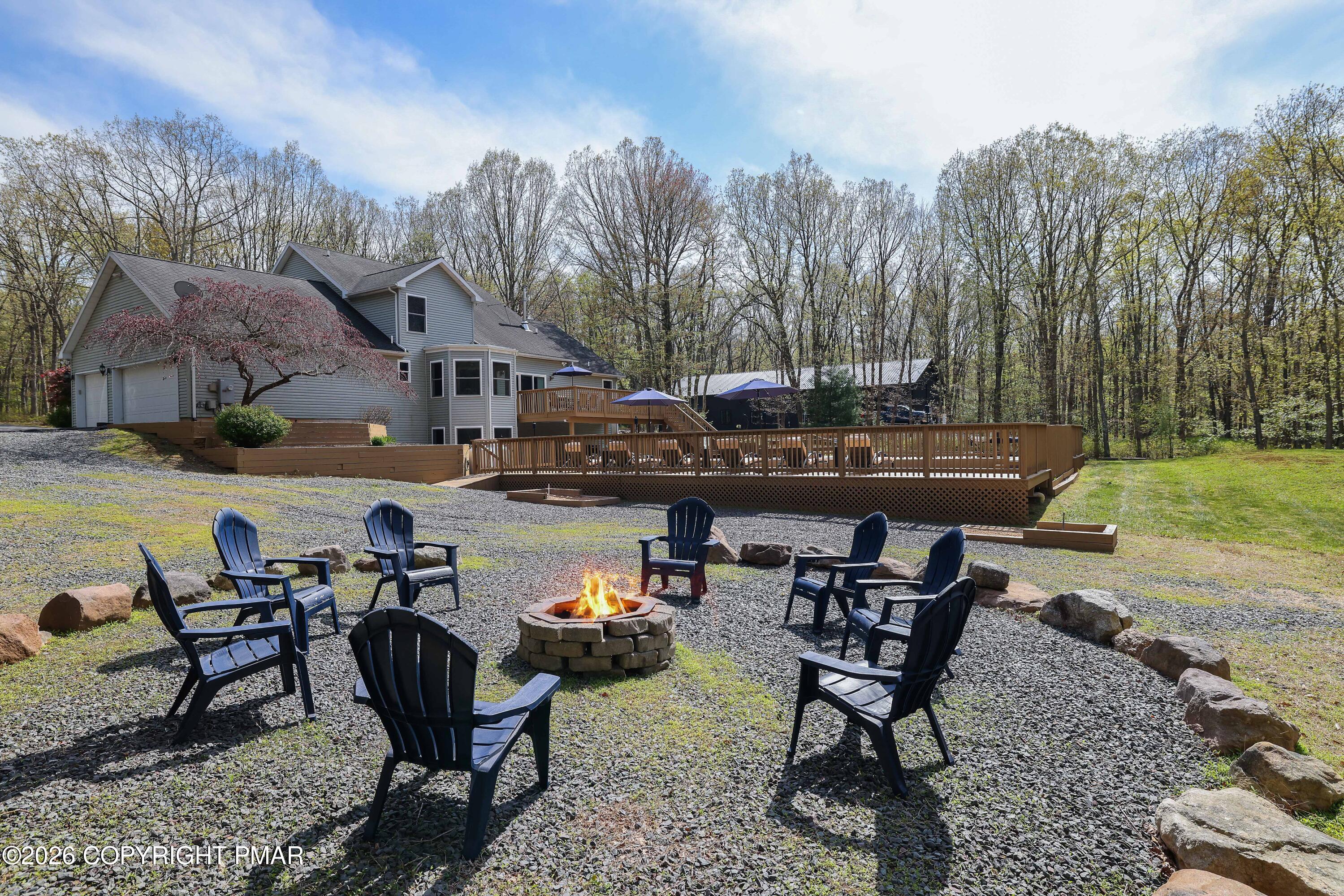659 Behrens Road Jim Thorpe, PA 18229 - Photo 50 of 57 a view of a chairs and tables in the patio