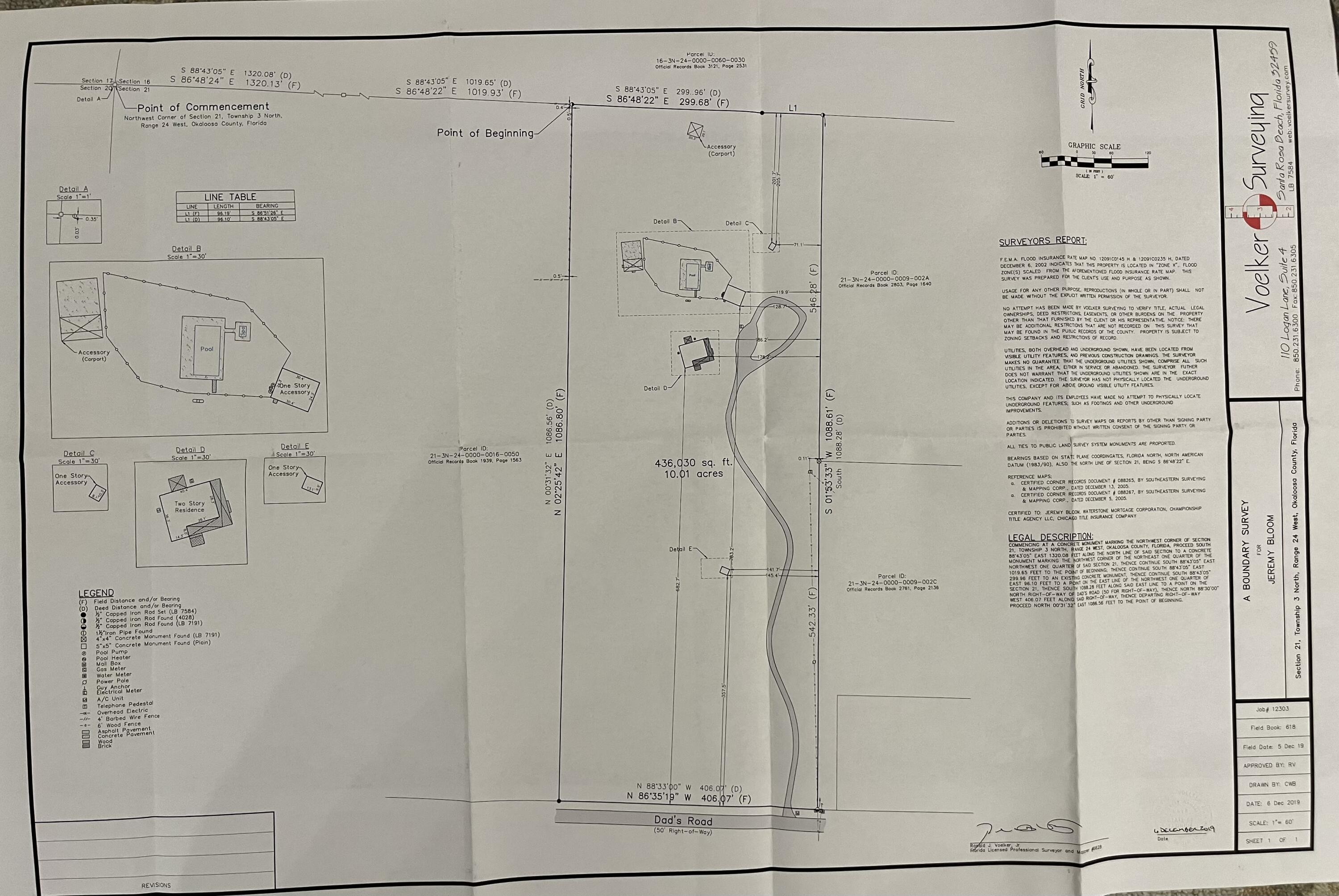 1693 Dads Road Baker, FL 32531 - Photo 75 of 78 Survey