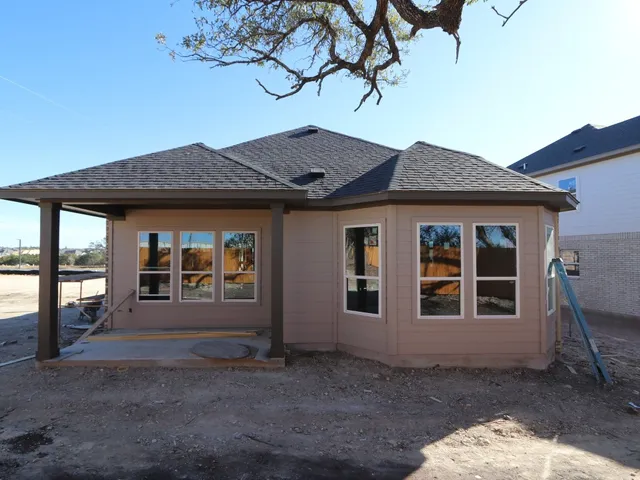 a house with a outdoor space