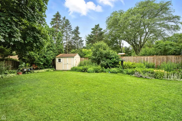 a view of a back yard