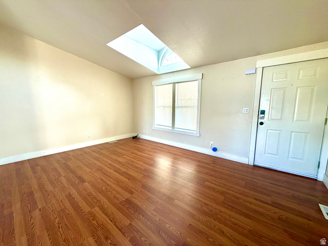 1025 North 300 West, Unit 1 Springville, UT 84663 - Photo 5 of 35 Foyer entrance with a skylight and wood finished floors