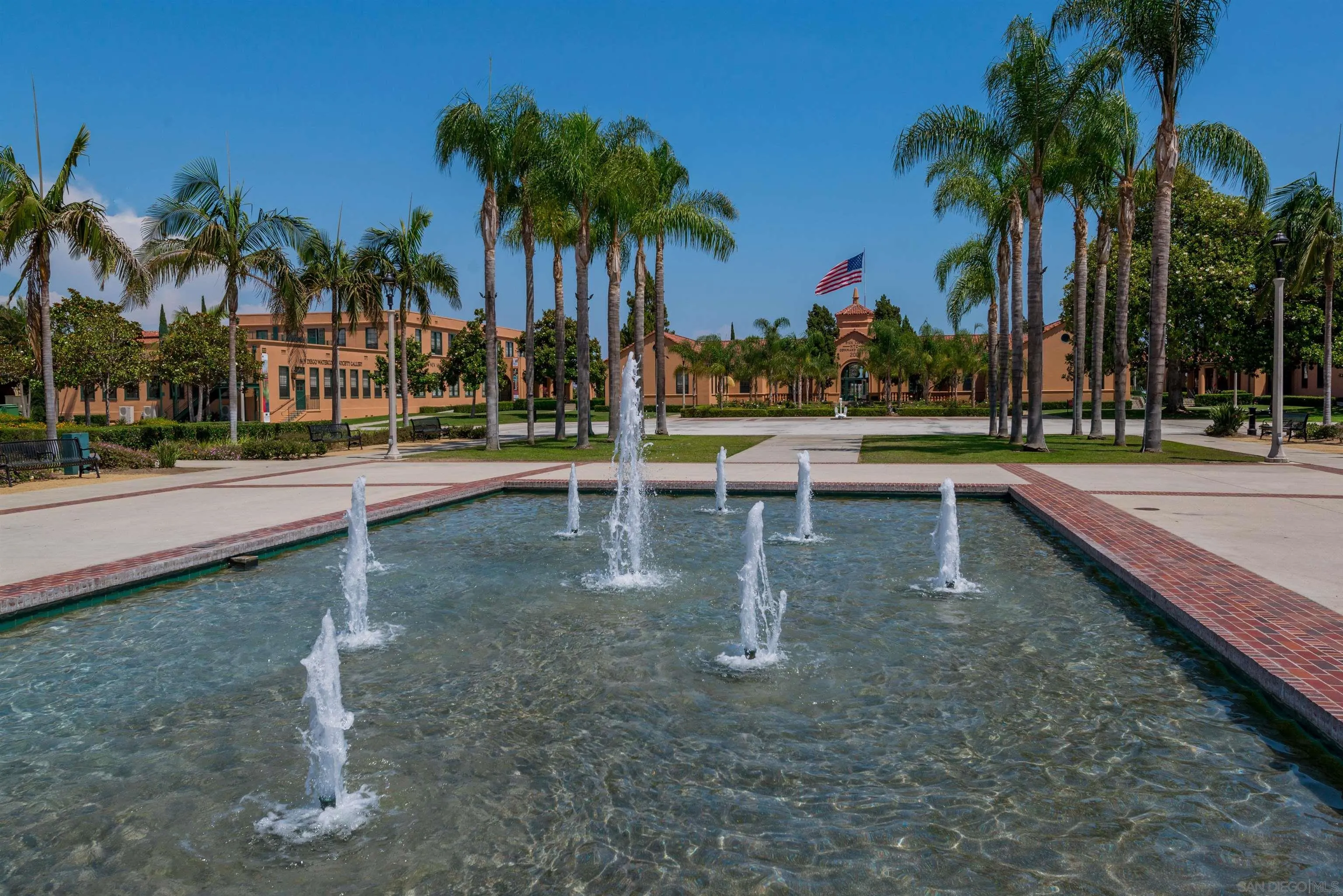 2873 West Bainbridge Road San Diego, CA 92106 - Photo 49 of 54 a view of a park with palm trees