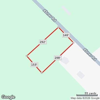 6384 Abner Road Kaufman, TX 75142 - Photo 2 of 2 Property Map. Displaying the boundaries and dimensions of the property, with reference to Abner Rd. All informationt to be verified by Buyer and or Buyers Agent.