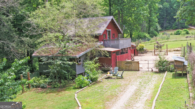 1760 Rickman Airfield Road Tiger, GA 30576 - Photo 35 of 38 an aerial view of a house with a yard