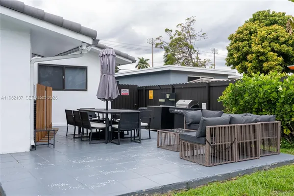 a view of a couches in the roof deck