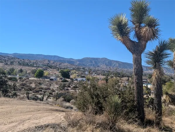 a view of a city and mountain view