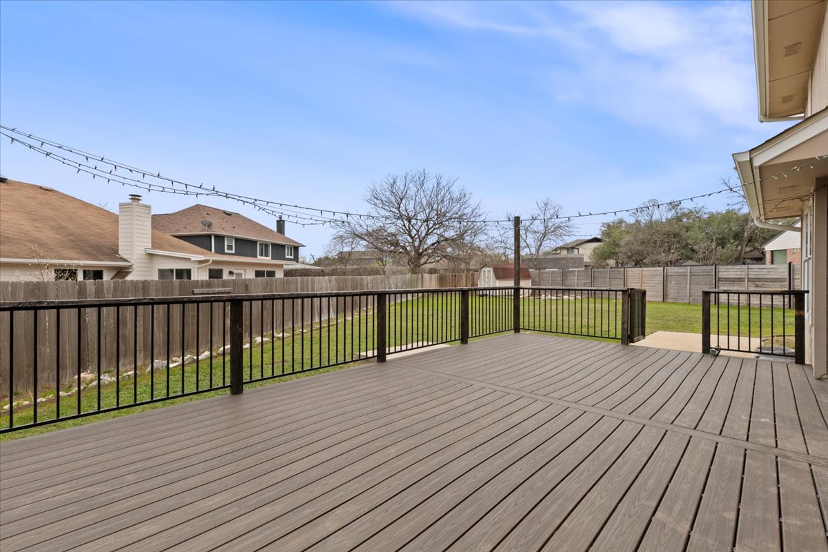 8103 Red Rock Cove Austin, TX 78749 - Photo 29 of 33 a view of a deck with a yard