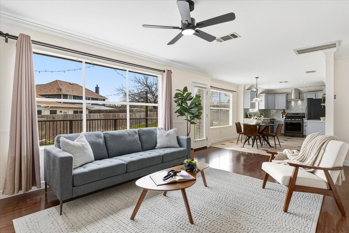 8103 Red Rock Cove Austin, TX 78749 - Photo 10 of 33 a living room with furniture and a large window