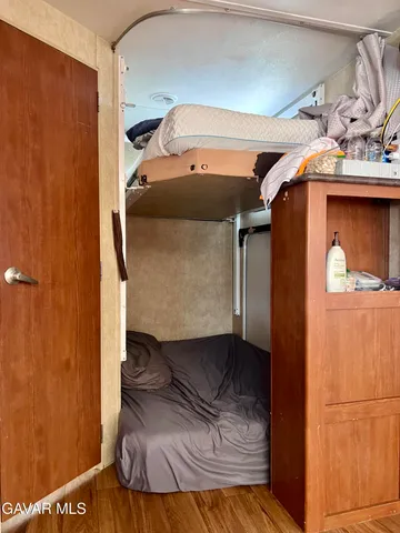 a view of a wooden door