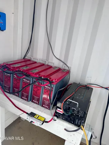 a view of a backyard with mountain view