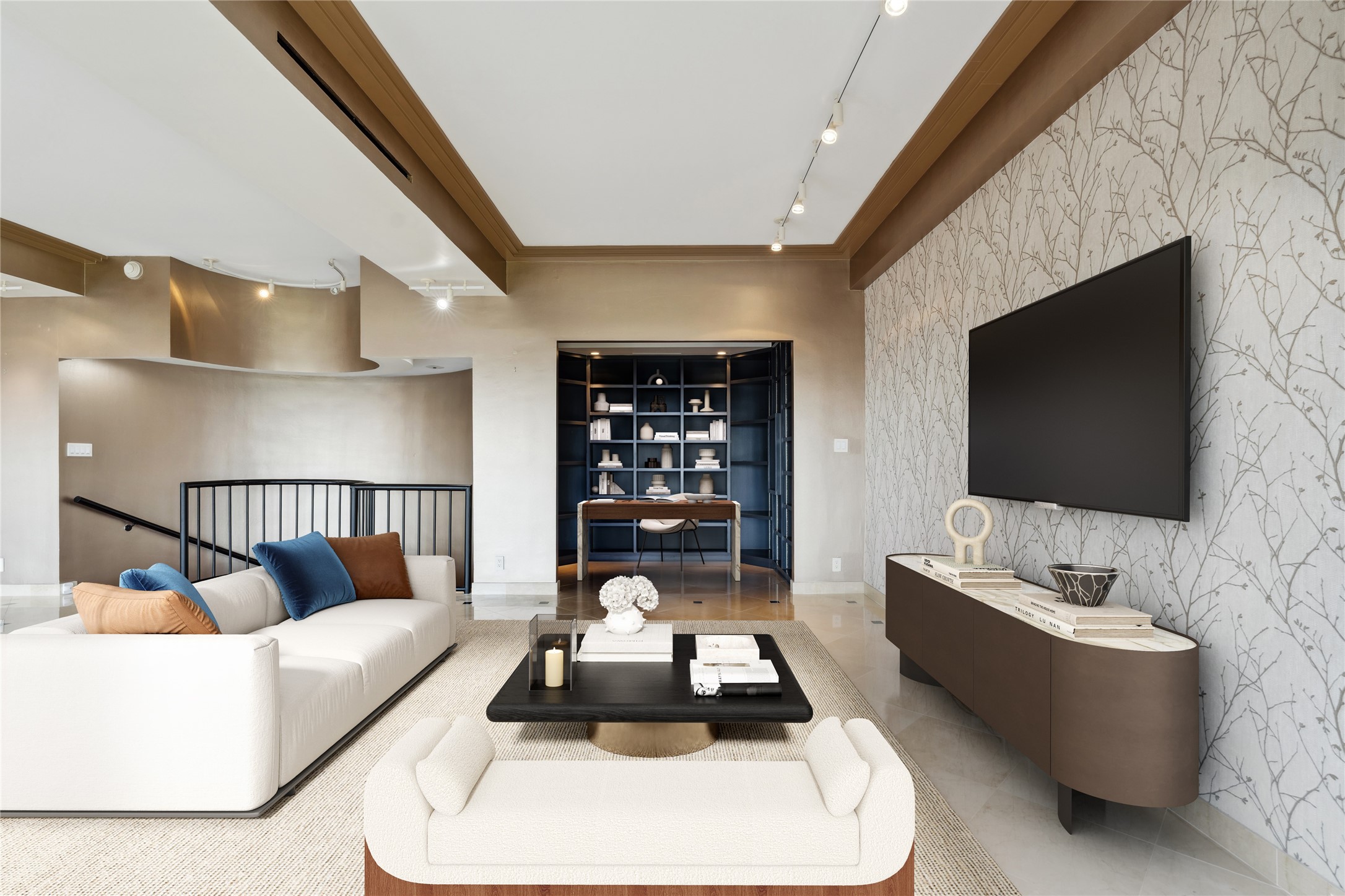 2001 Holcombe Boulevard, Unit PH4 Houston, TX 77030 - Photo 1 of 46 a living room with furniture and a flat screen tv