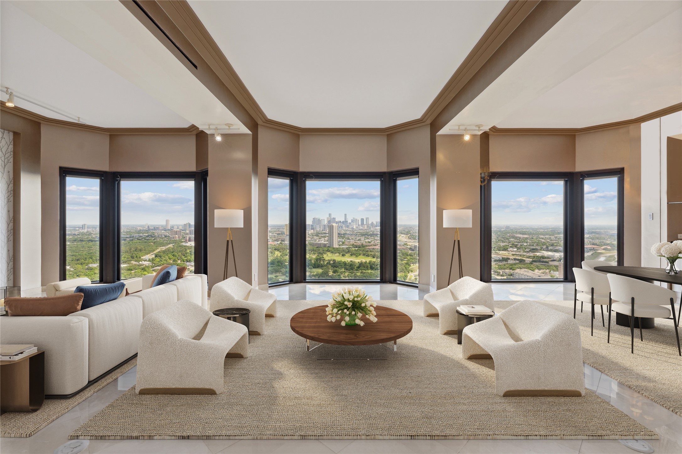 2001 Holcombe Boulevard, Unit PH4 Houston, TX 77030 - Photo 46 of 46 a living room with furniture and a large window