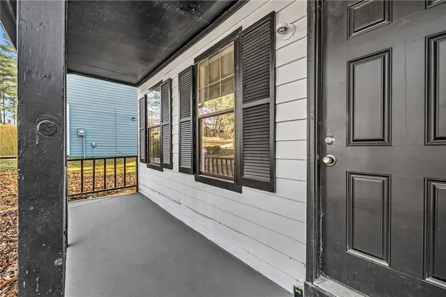 a view of front door of a house