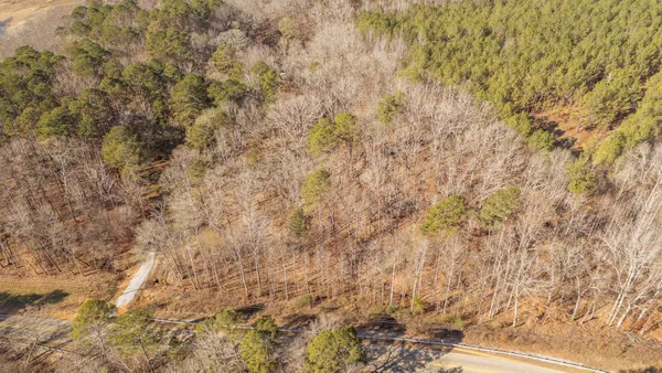 a bench sitting in the middle of a yard