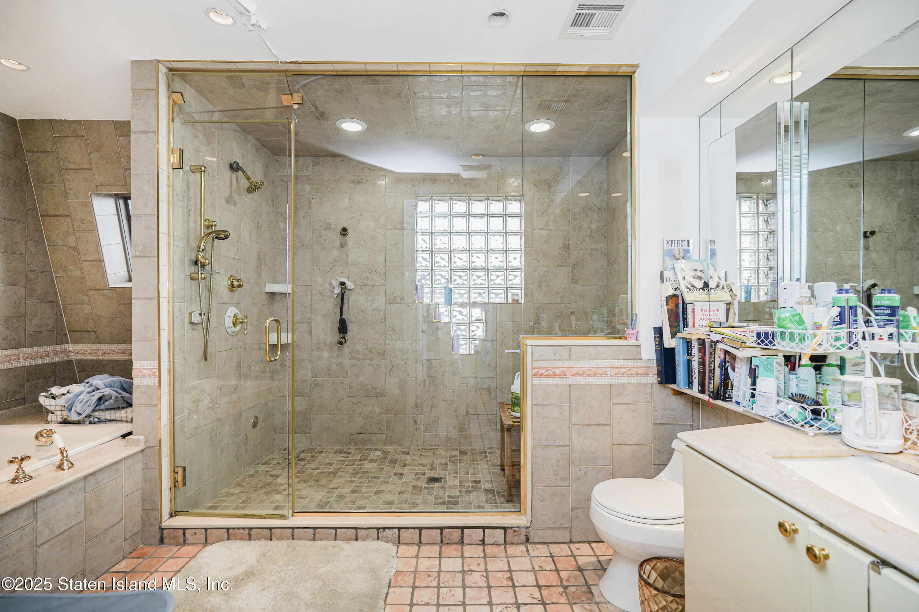 44 Zephyr Avenue Staten Island, NY 10312 - Photo 30 of 54 a bathroom with a sink a toilet and shower
