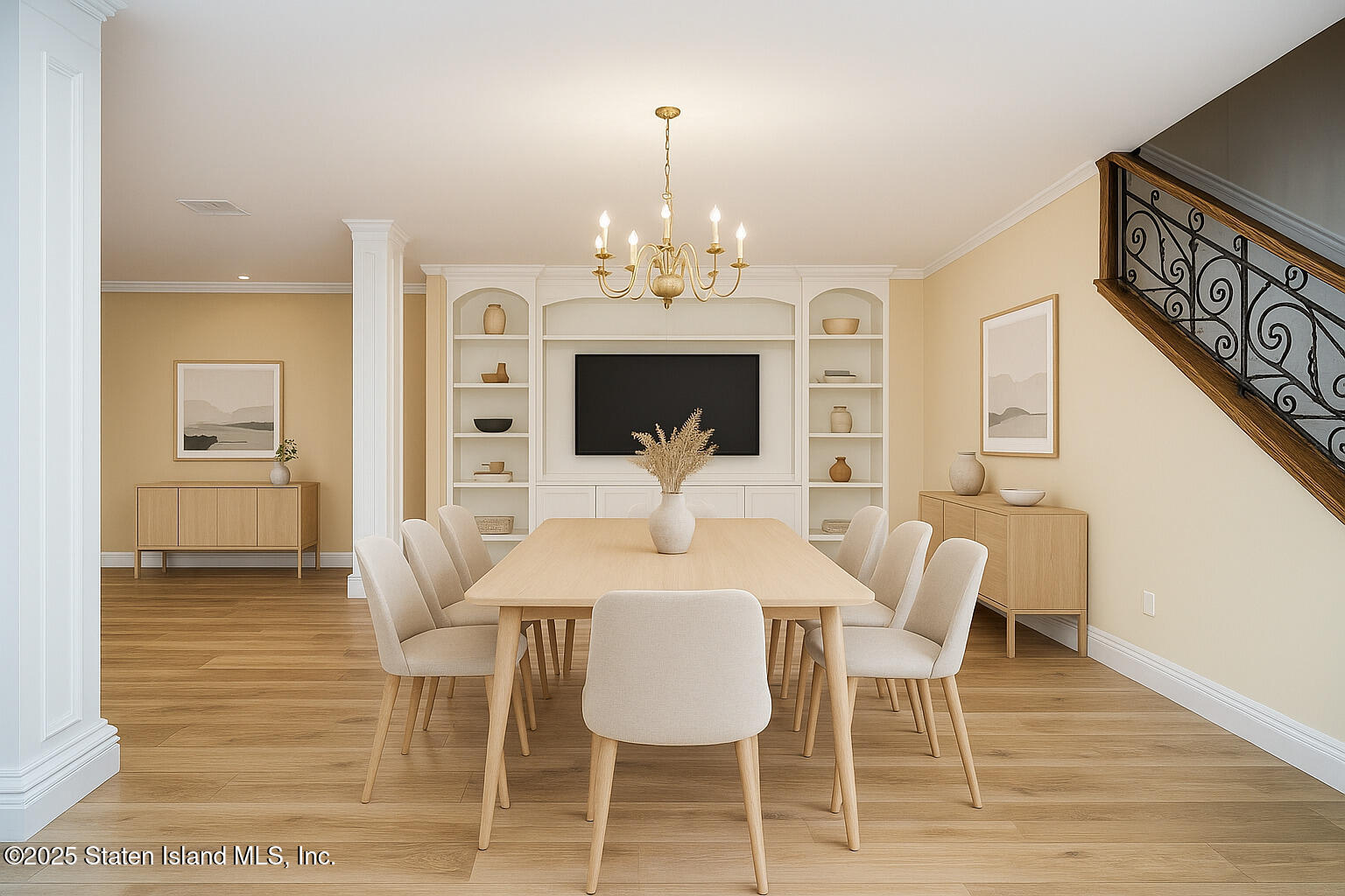 44 Zephyr Avenue Staten Island, NY 10312 - Photo 9 of 54 a view of a dining room with furniture and wooden floor