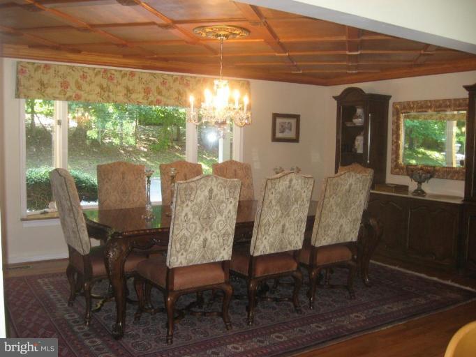 1110 Timber Trail Road Towson, MD 21286 - Photo 19 of 29 Elegant dining area custom wood ceiling