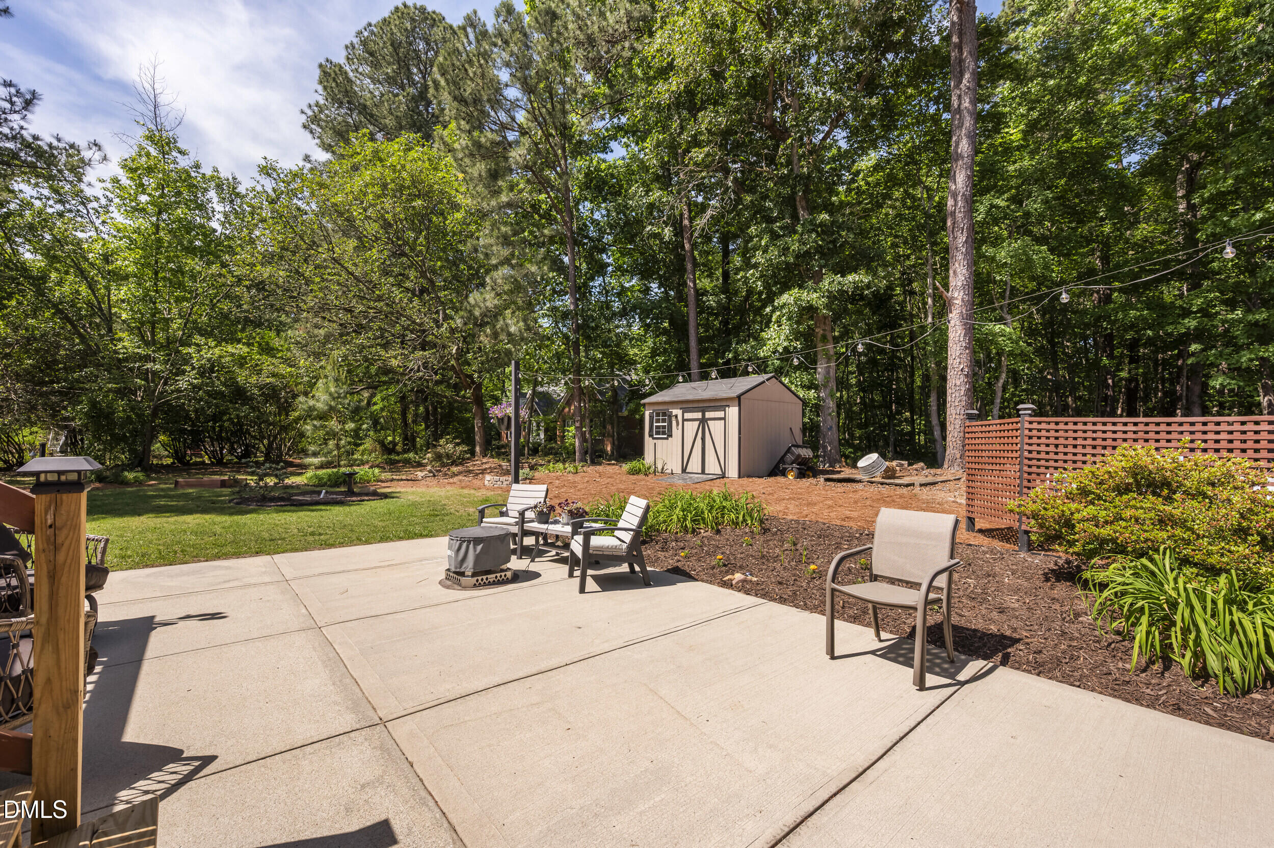 4209 Lassiter Road Wake Forest, NC 27587 - Photo 11 of 39 a view of garden with patio