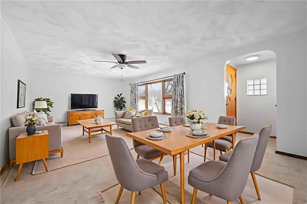 176 McMichael Road Pittsburgh, PA 15205 - Photo 9 of 32 a view of a dining room with furniture and a window