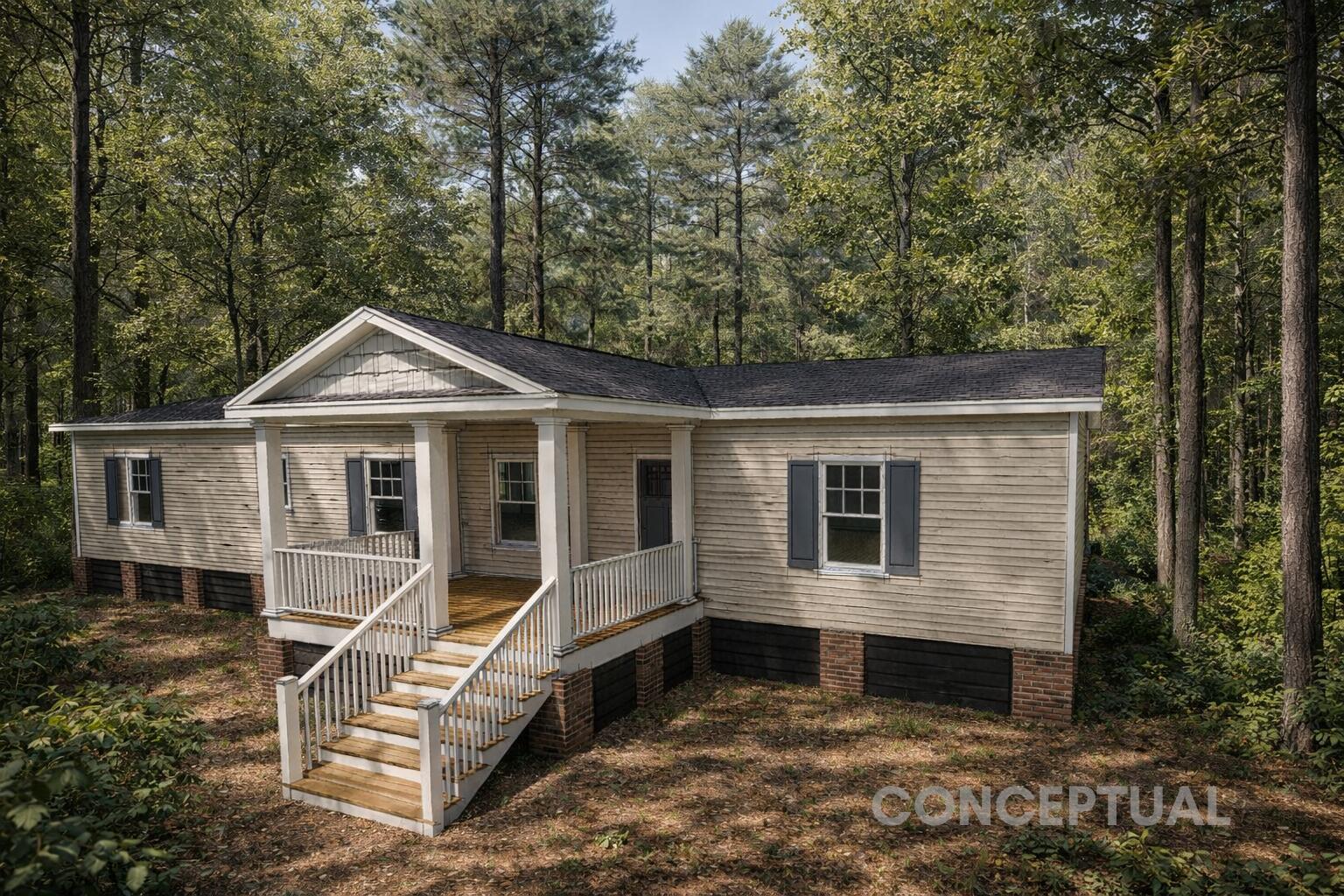 Rendered Porch Front