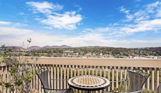 a view of a city from a roof deck