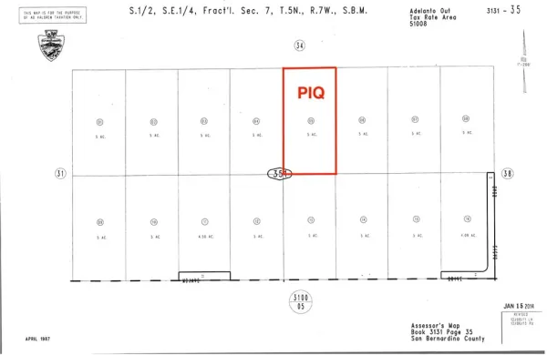 $35,000 | 0 3131-351-05 Mojave, Phelan, CA 92371