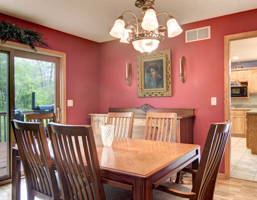 61 North Dakota Road Ridott, IL 61067 - Photo 6 of 25 a view of a dining room with furniture window and outside view