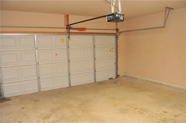 a view of a garage