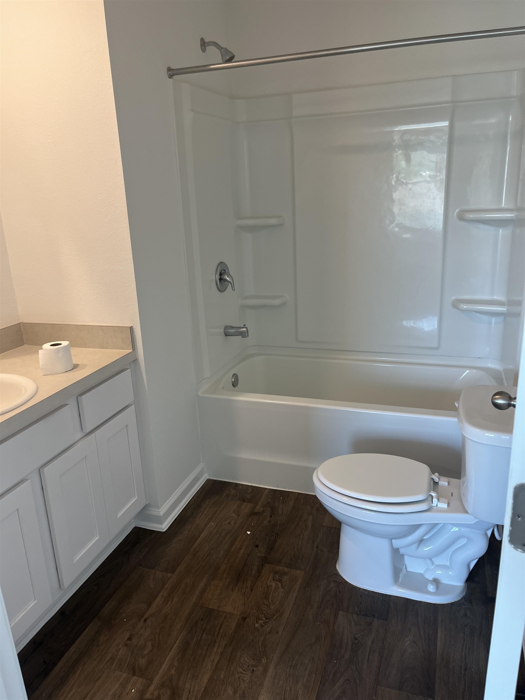 102 Vidalia Ridge Rd Street St. Augustine, FL 32084 - Photo 17 of 29 a bathroom with a toilet and a shower