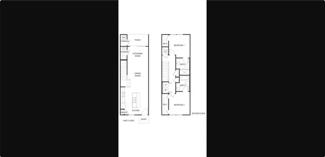 a aerial view of a garden