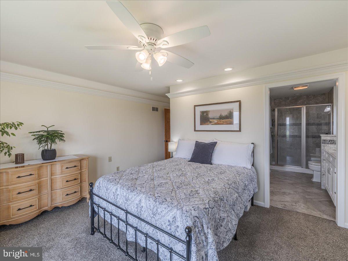 102 Upper Valley Road Christiana, PA 17509 - Photo 20 of 75 a bedroom with a large bed and a chandelier