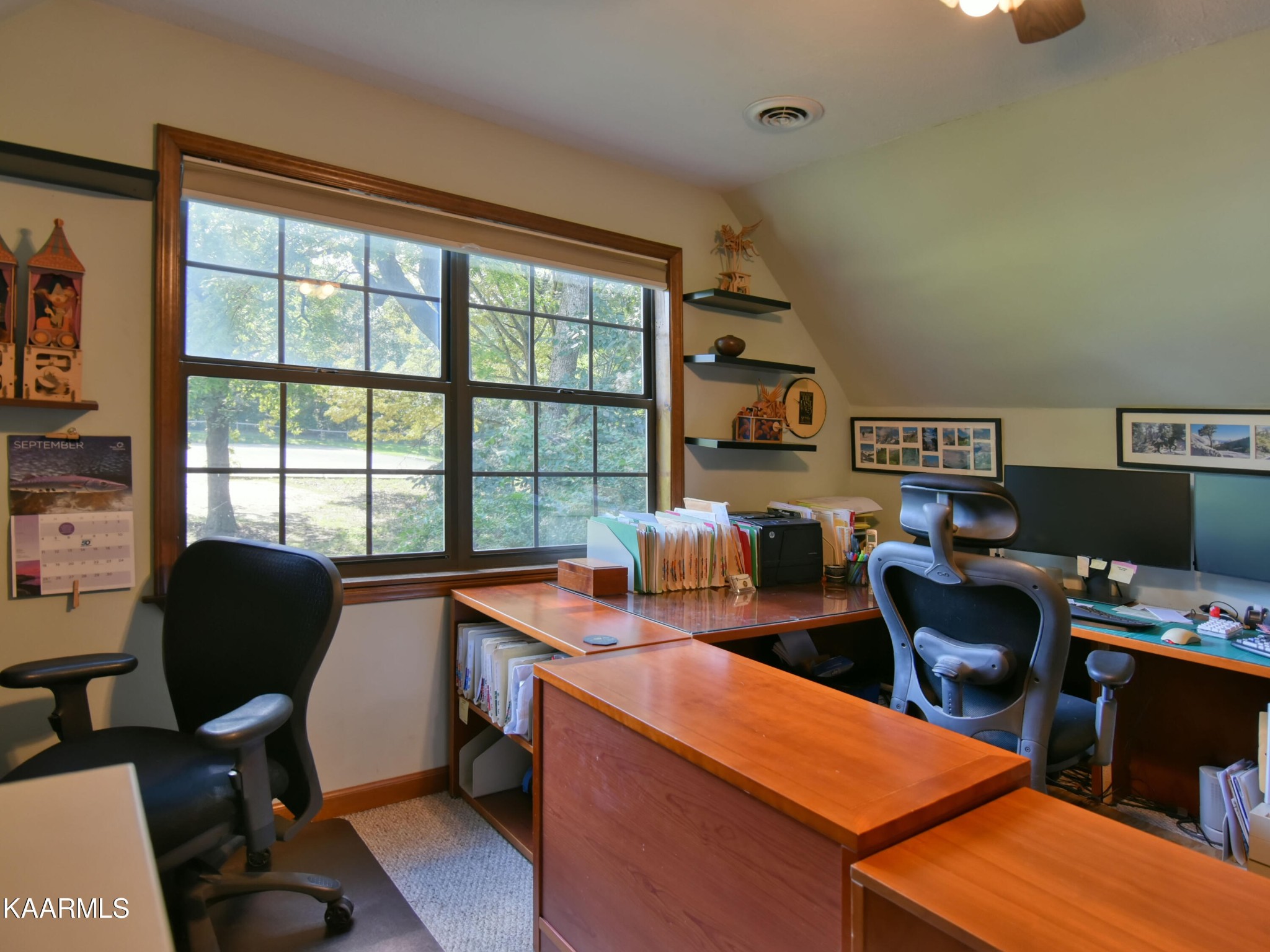 1203 Mountain Road Clinton, TN 37716 - Photo 32 of 59 a view of a workspace with furniture and a window