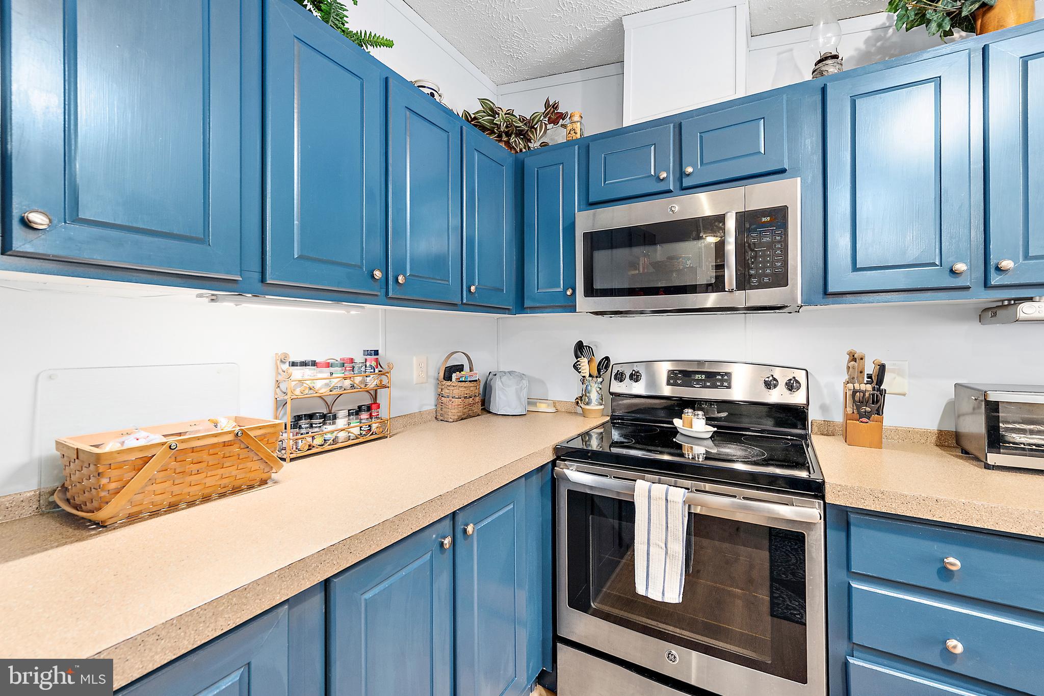 13301 Old Stage Road Bishopville, MD 21813 - Photo 15 of 43 a kitchen with granite countertop wood cabinets and stainless steel appliances