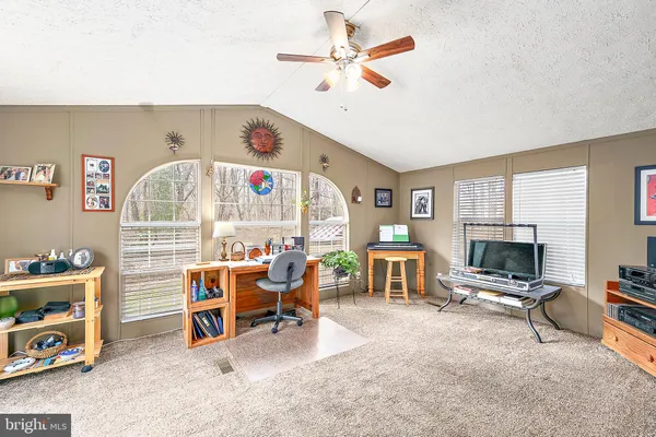 a room with furniture