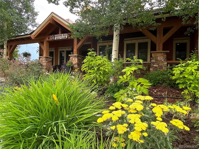a view of a big room with a garden