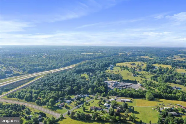 a view of a city and mountains