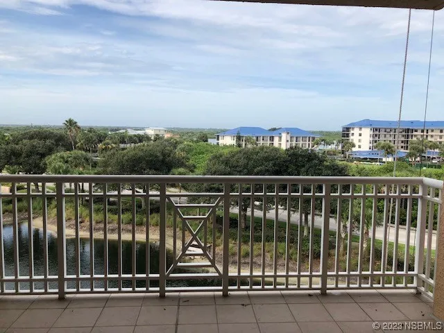 a view of city from balcony