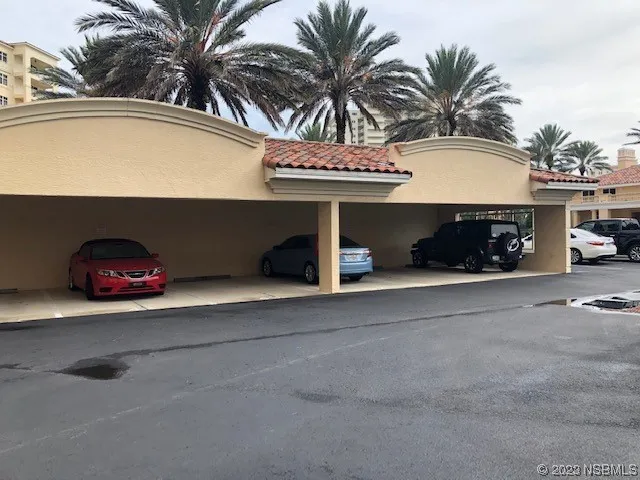 a view of a car garage